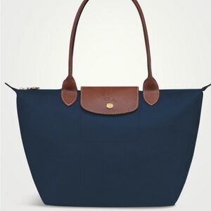 Longchamp LePliage Tote Bag large with Brown Accents